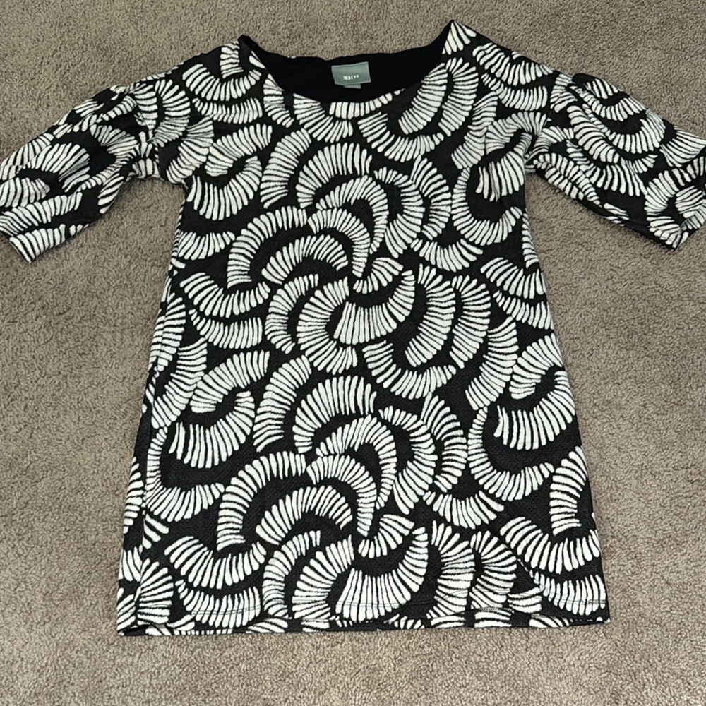 Maeve Monochrome Swirl Dress